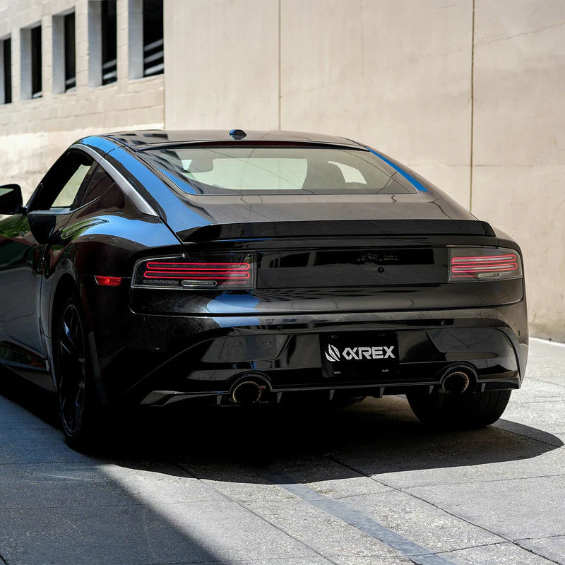 AlphaRex 23-25 Nissan Z Nova-Series Twin-Loop Style Prismatic LED Tail Lights - Black (691010)